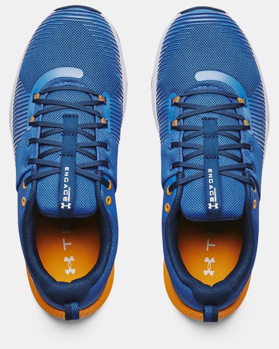 Men's UA Charged Engage Training Shoes, Blue, pdpMainDesktop image number 2